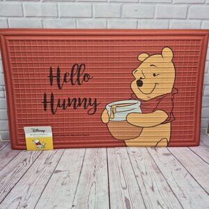 Winnie The Pooh Hello Hunny Welcome Home Door Mat With Rubber Backing 18x30in
